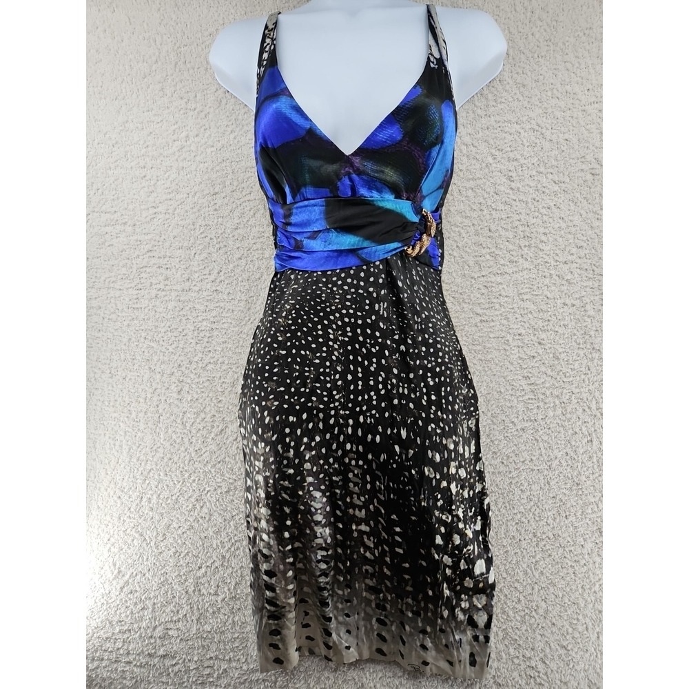 Roberto Cavalli Silk Snake Animal Print Dress Size 38 UK